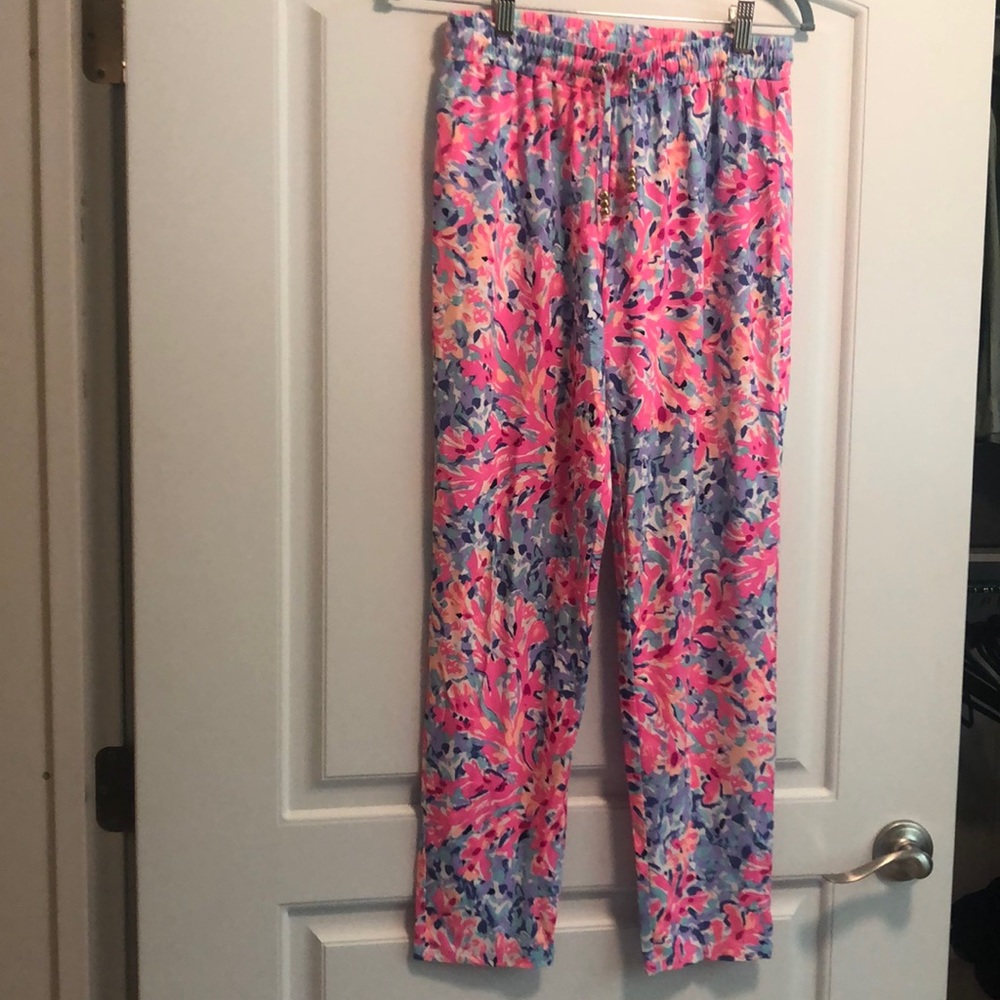 Lilly Pulitzer Lola Pant In Coral Crab